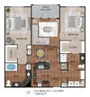 Two bedroom Floor Plan Creekside Vue Apartments l New Braunfels, TX Apt Homes
